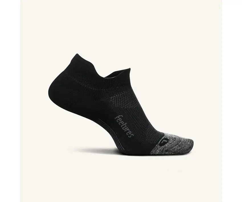 Feetures Löparstrumpor Elite Light Cushion No Show Tab unisex Black