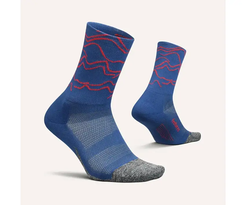 Feetures Löparstrumpor Elite Ultra Light Mini Crew unisex Rouge Blue