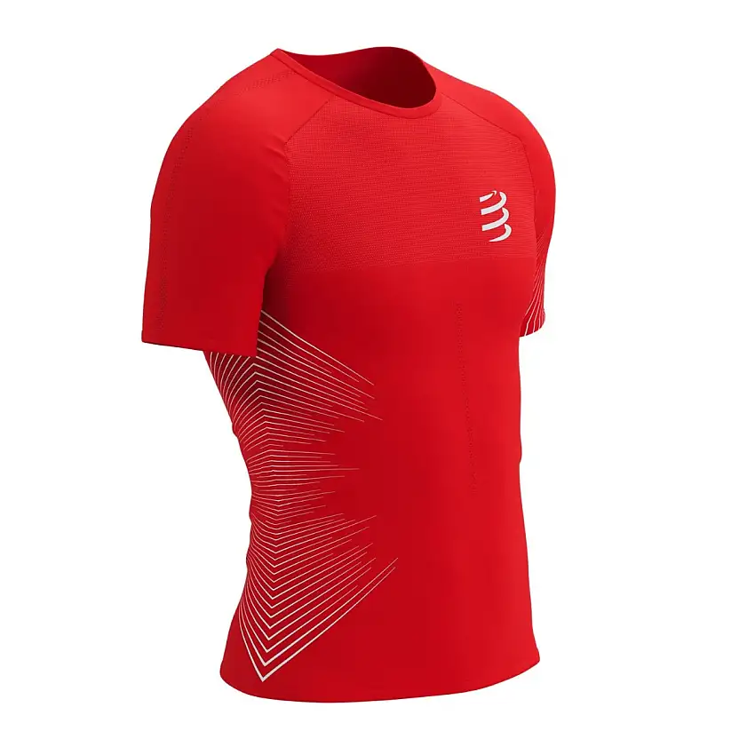 Compressport Löpartröja Performance SS T-Shirt herr Red/White