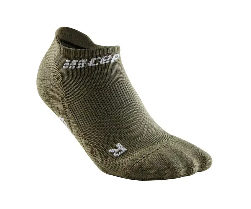 Cep Löparstrumpor The Run Socks No Show V4 dam Olive