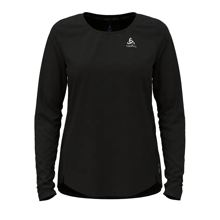 Odlo Löpartröja T-shirt Crew Neck Long Sleeve Zeroweight dam Black