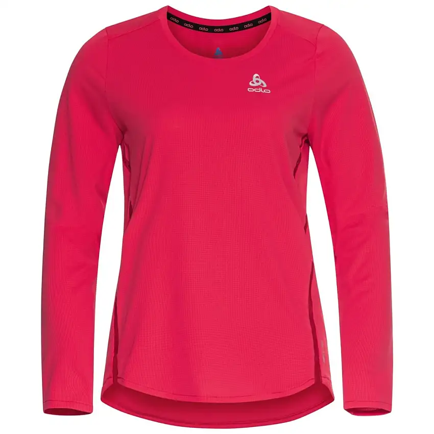 Odlo Löpartröja T-shirt Crew Neck Long Sleeve Zeroweight dam American Beauty