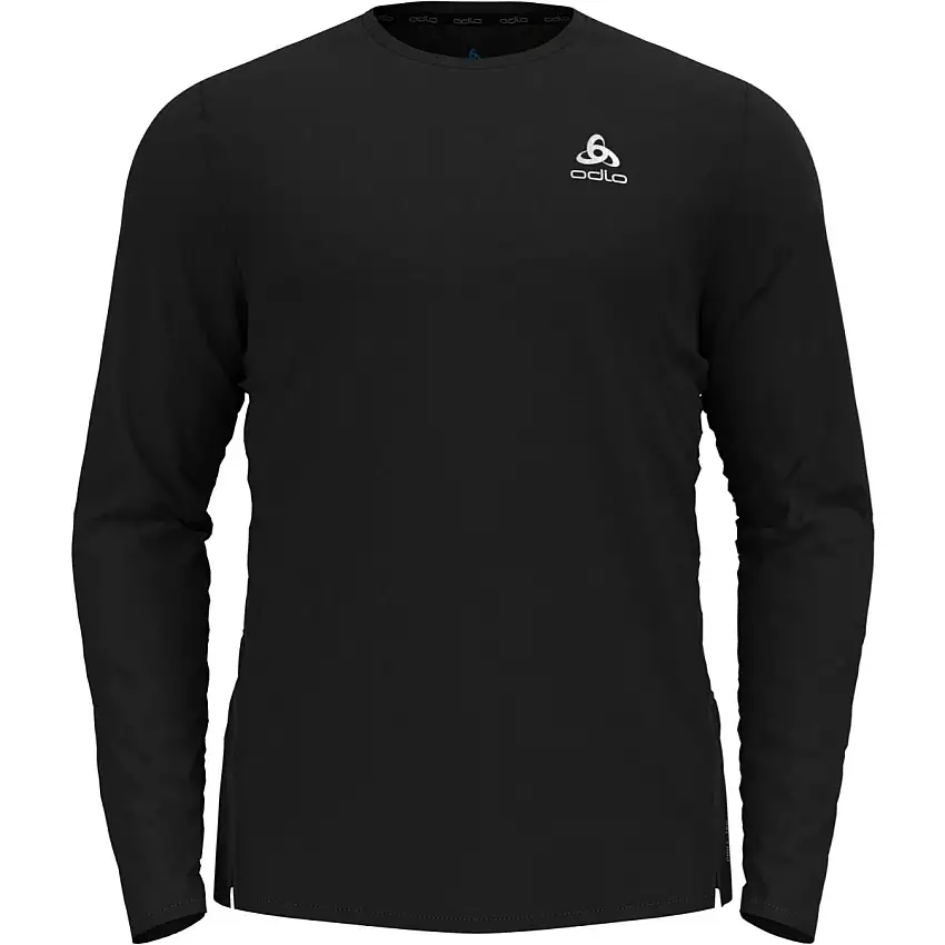 Odlo Löpartröja T-shirt Crew Neck Long Sleeve Zeroweight herr Black