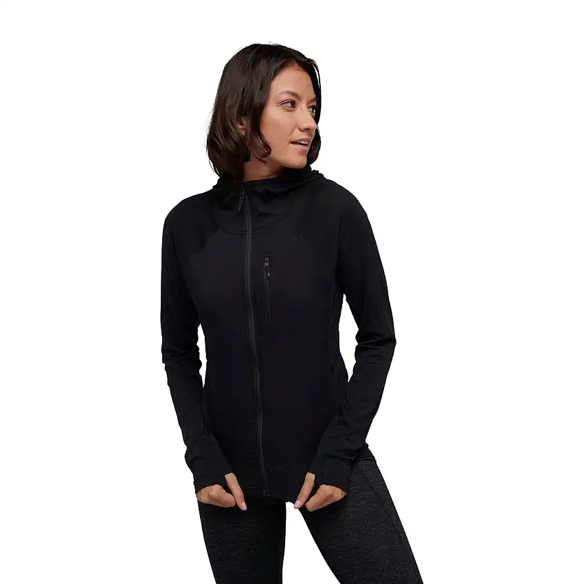 Black Diamond Löpartröja Coefficient Lt Hybrid Hoody dam