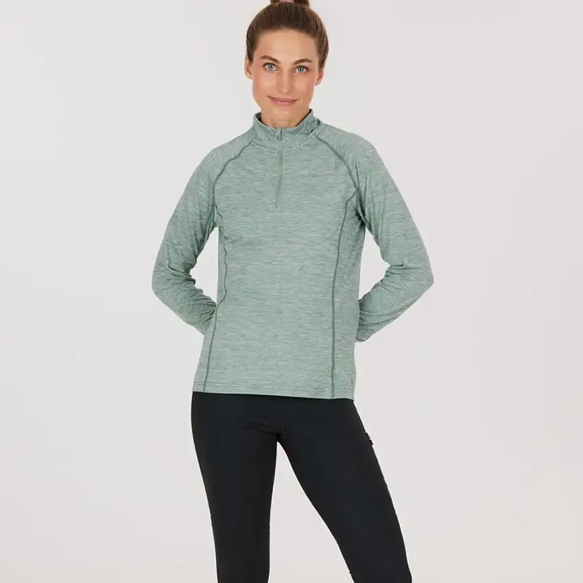 Endurance Löpartröja Canna V2 Perf. Midlayer dam Atlantic