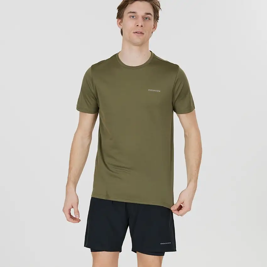 Endurance Löpartröja Vernon Performance Short Sleeve Tee herr Ivy Green