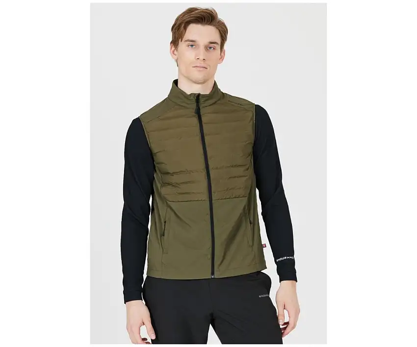 Endurance Löparväst Hybrid Vest - Primaloft herr Ivy Green
