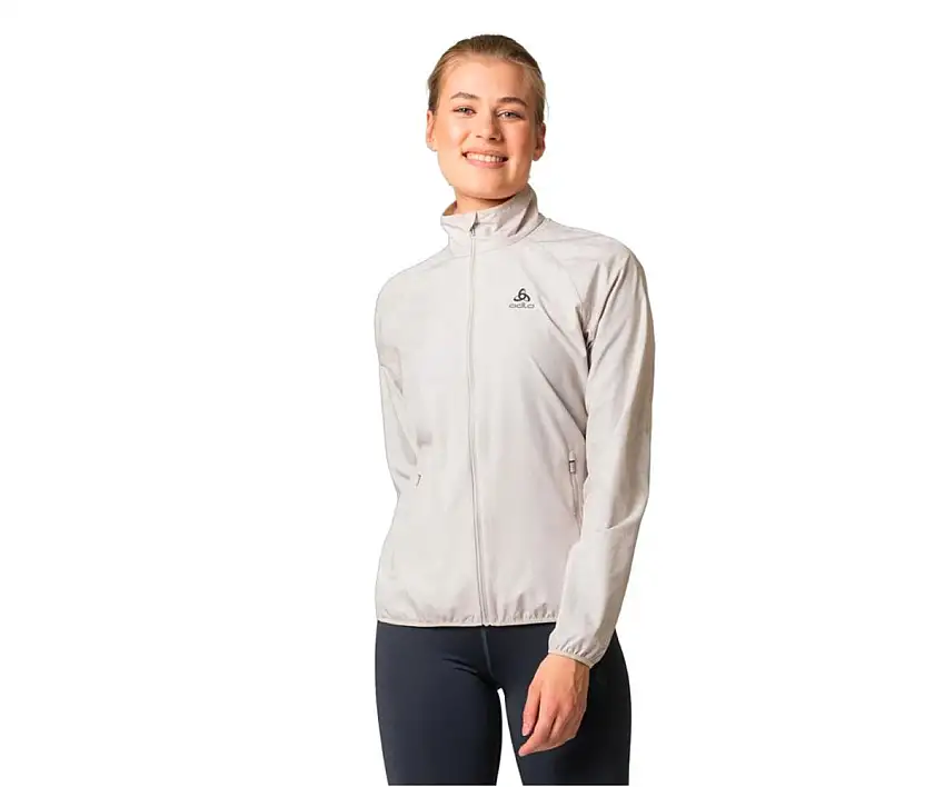 Odlo Löparjacka Essentials Light Reflective Jacket dam Silver Cloud