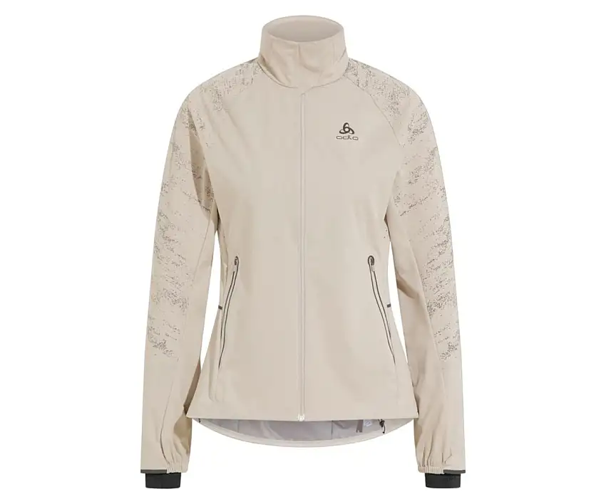 Odlo Löparjacka Zeroweight Pro Warm Reflect Jacket dam Silver Cloud