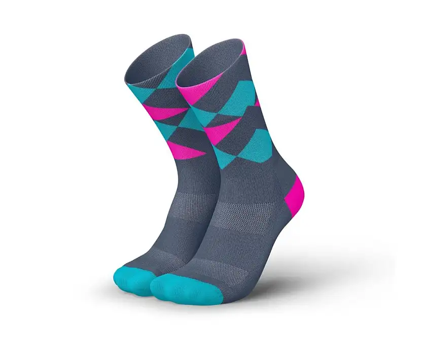 Incylence Löparstrumpor Running Peaks Socks unisex Zucchero Cyan