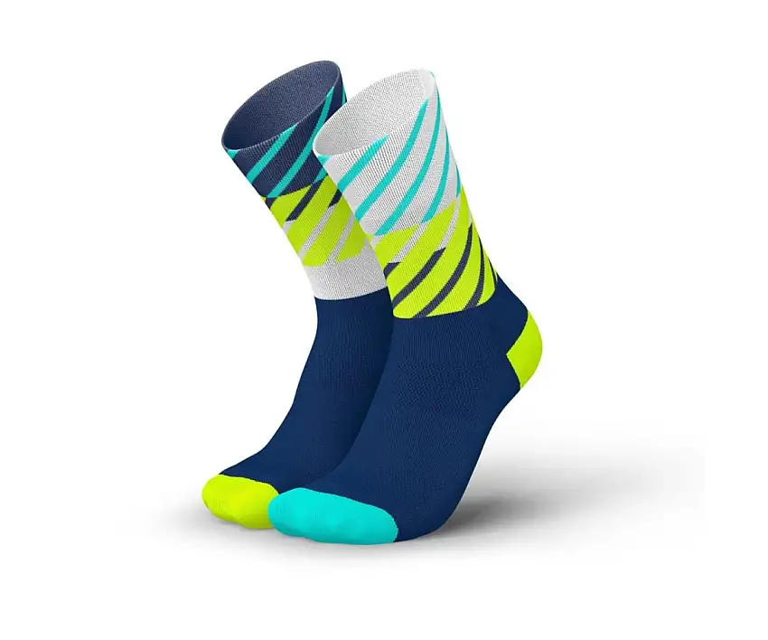 Incylence Löparstrumpor Running Diagonals Socks dam Navy Canary