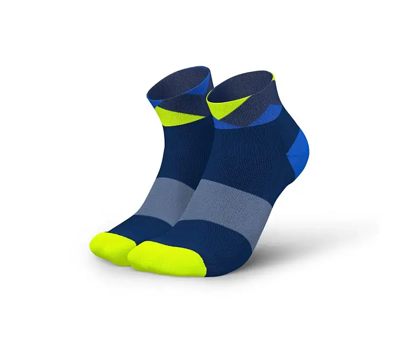 Incylence Löparstrumpor Peaks Short Socks unisex Navy Blue Canary