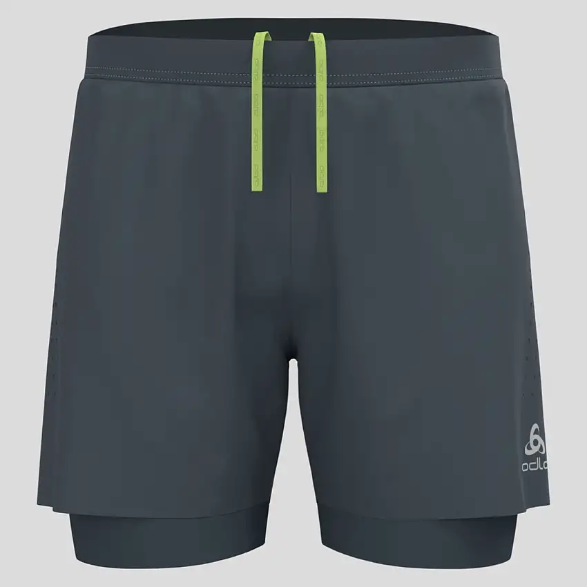 Odlo Löparshorts Zeroweight 5 Inch 2-In-1 Shorts herr Dark Slate