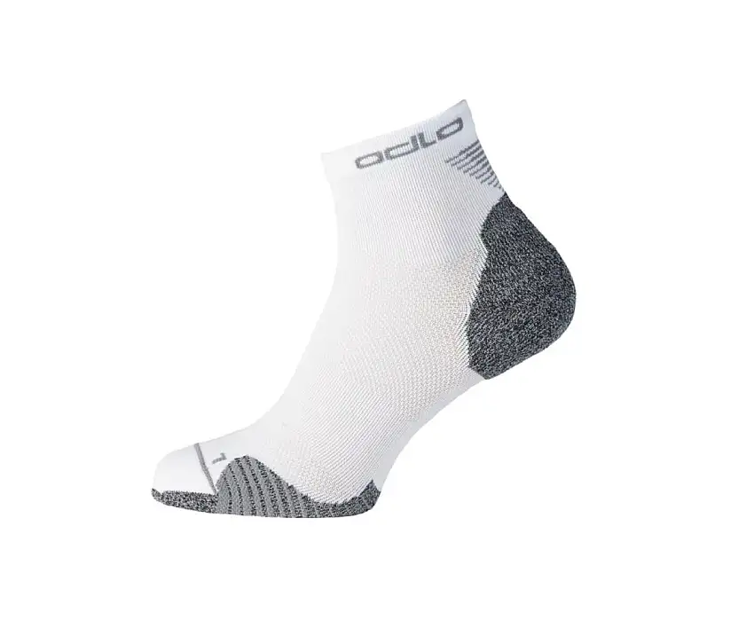 Odlo Löparstrumpor Ceramicool Run Socks Quarter dam White