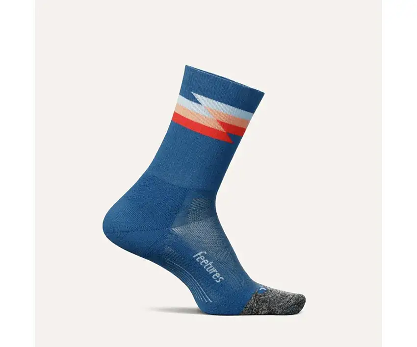 Feetures Löparstrumpor Elite Ultra Light Mini Crew unisex Syntwave Blue