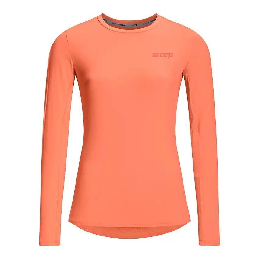 Cep Löpartröja The Run Shirt Round Neck Long Sleeve Coral Dam