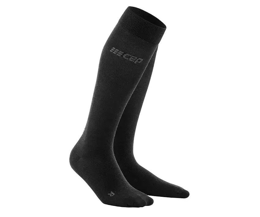 Cep Löparstrumpor Allday Recovery Compression Tall Socks Anthracite herr