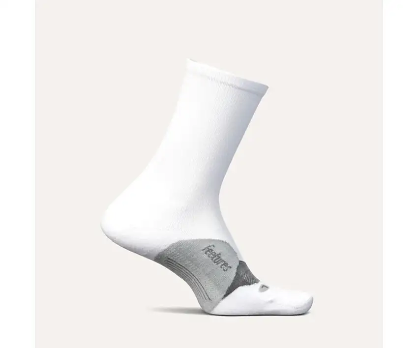 Feetures Löparstrumpor Elite Ultra Light Mini Crew White unisex