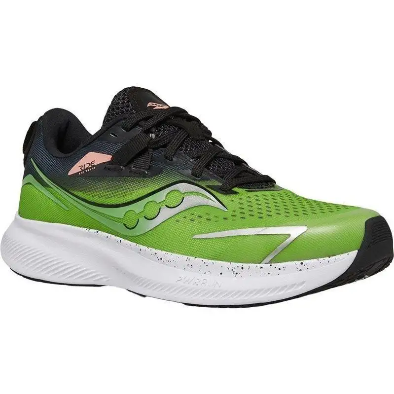Löparskor Saucony Ride 15 Barn/Junior Black/Green
