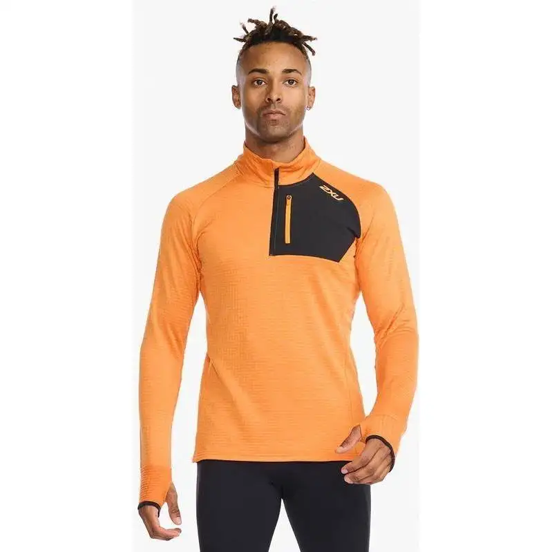 Löpartröja 2XU Ignition 1/4 Zip Herr Turmeric/Turmeric Reflective