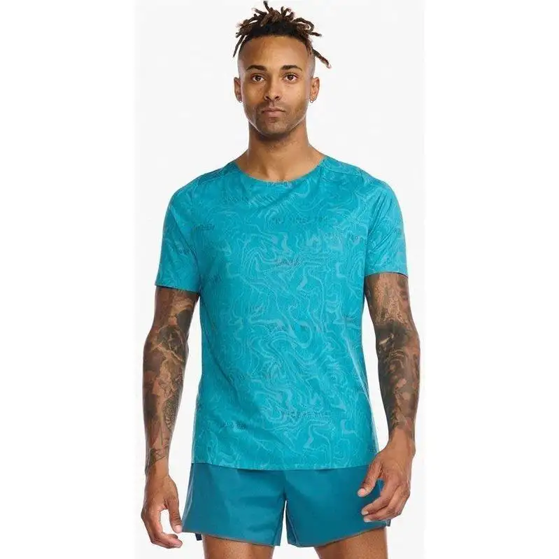 Löpartröja 2XU Light Speed Tee Herr Motion/Oceanside Reflective