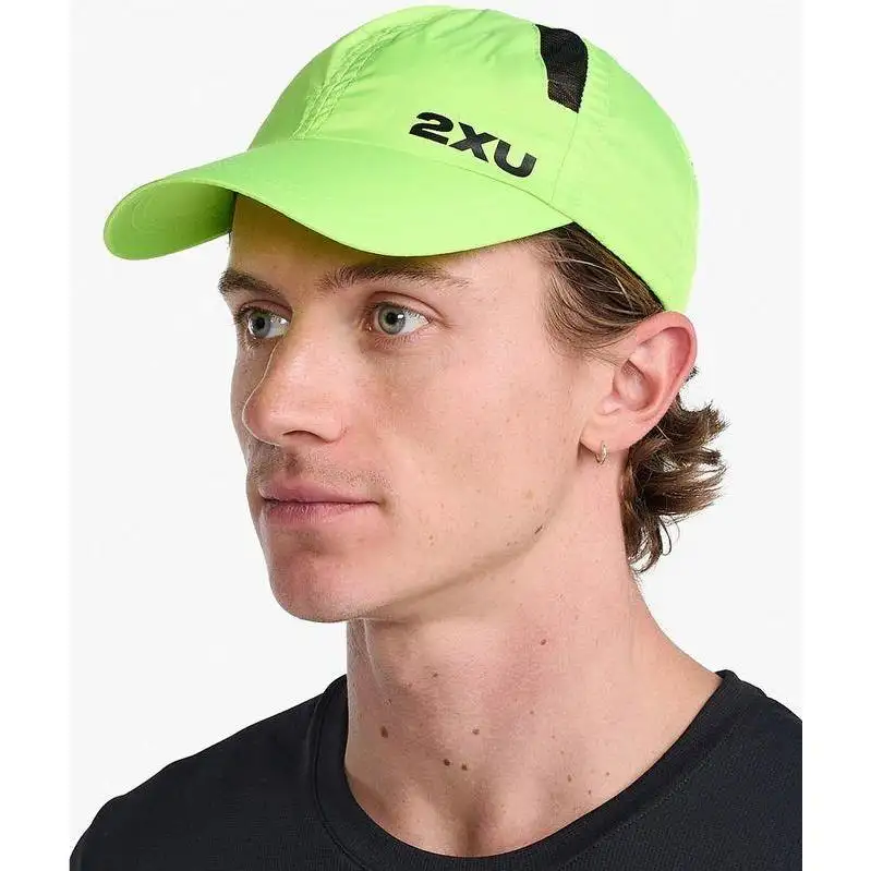 Löparkeps 2XU Run Cap Unisex Volt/Black o/s