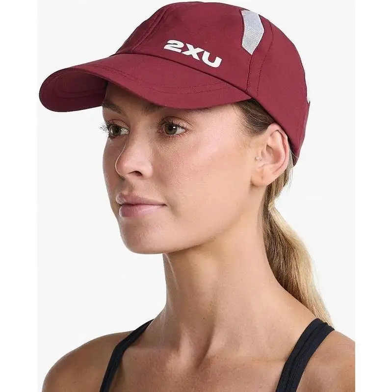 Löparkeps 2XU Run Cap Unisex Truffle/White o/s
