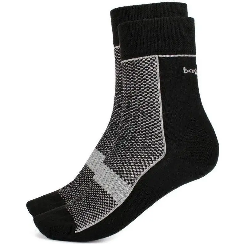 Orienteringsstrumpor Bagheera Coolmax Socks 2-pack Unisex Black/Light Grey