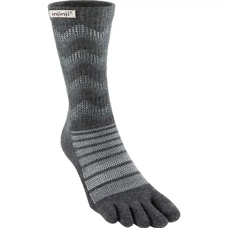 Löparstrumpor Injinji Outdoor Midweight Crew Wool Unisex Slate