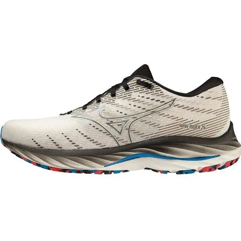 Löparskor Mizuno Wave Rider 26 Herr Snow White/Indigo Bunting