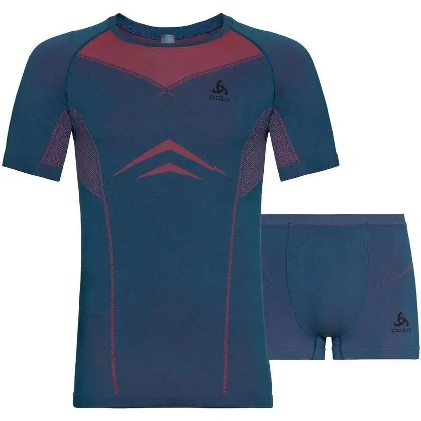 Löparunderkläder Odlo Set Fundamentals Performance Light Herr Blue/Orange
