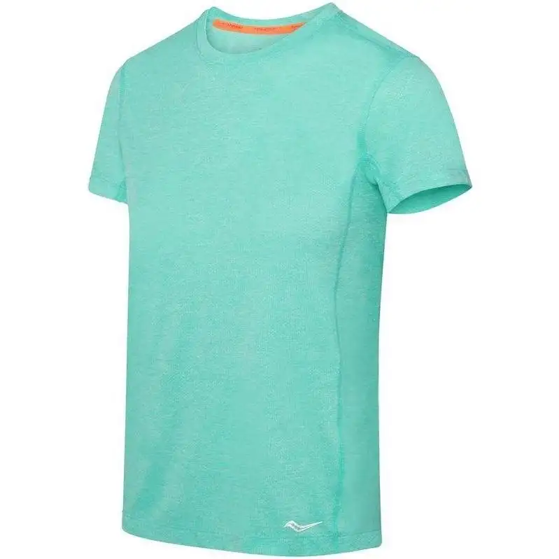Löpartröja Saucony Stopwatch SS Dam Cool Mint Heather