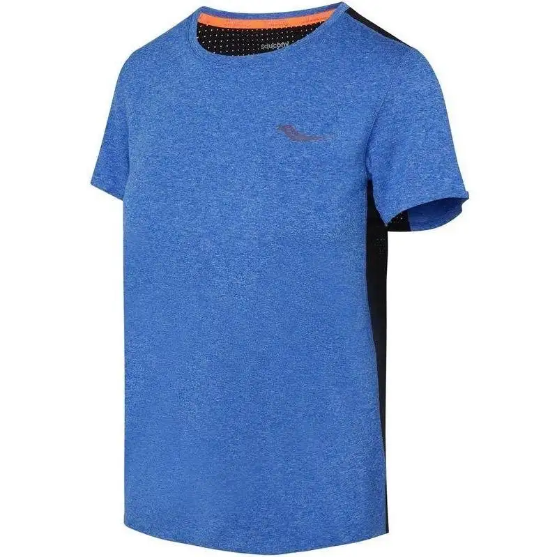 Löpartröja Saucony Time Trial SS Dam Blue Raz Heather