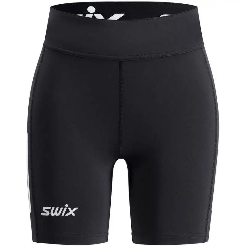 Löparbyxor Swix Pace High Waist Half Tights Dam Black