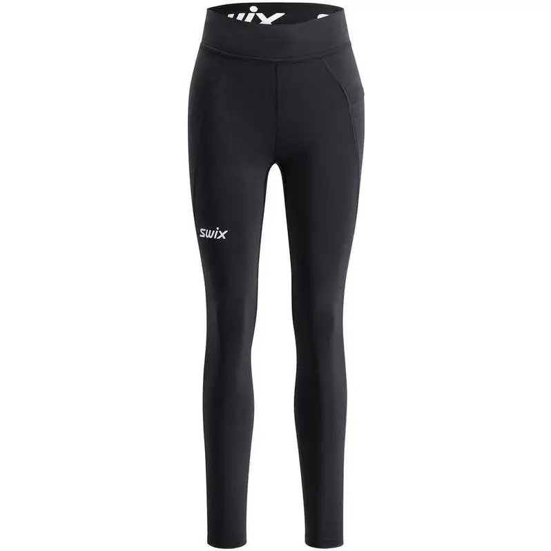 Löparbyxor Swix Pace High Waist Tights Dam Black