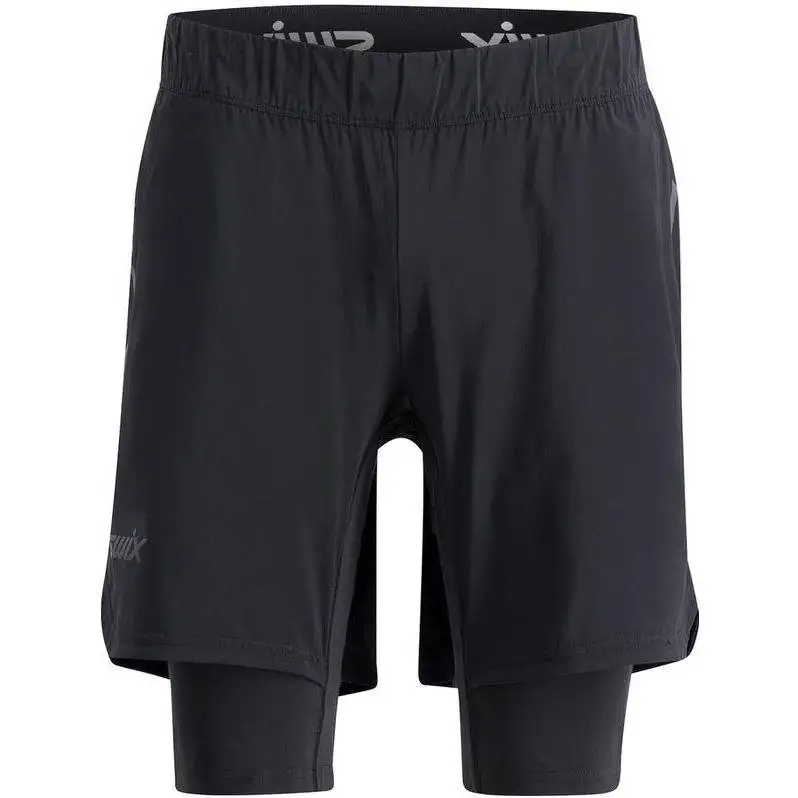 Löparbyxor Swix Pace Hybrid Shorts Herr Black