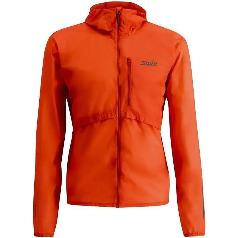 Löparjacka Swix Pace Wind Light Hooded Jacket Herr Lava