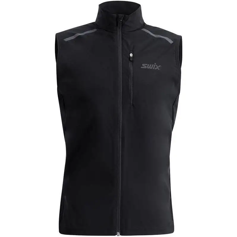 Löparväst Swix Pace Wind Vest Herr Black