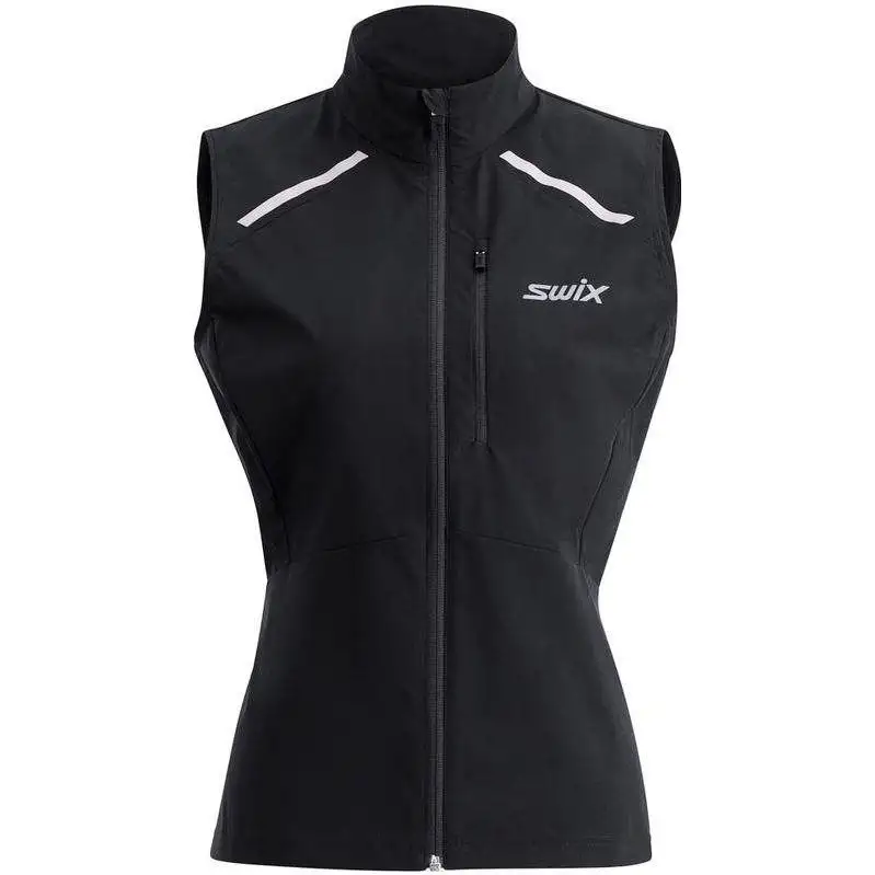 Löparväst Swix Pace Wind Vest Dam Black
