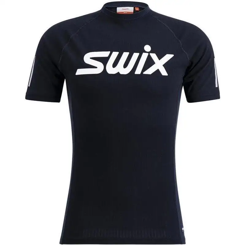 Löpartröja Swix Roadline Racex SS Unisex Black/Dark Navy