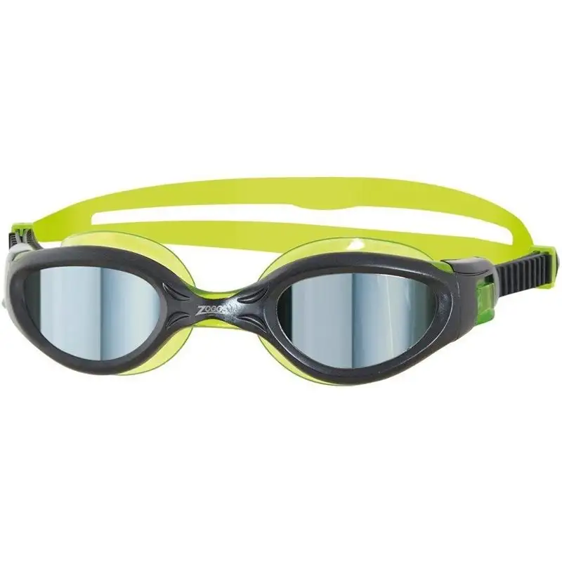 Simglasögon Zoggs Phantom Elite Junior Mirrored Goggle Unisex Gun Metal/Green/Mirror o/s