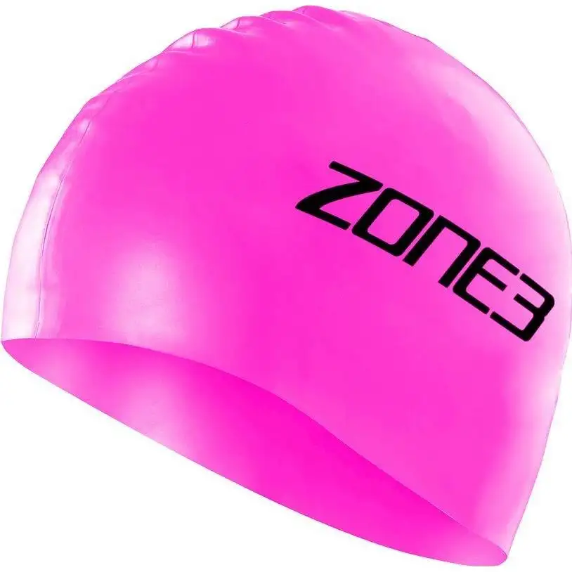 Våtdräkt Zone3 Silicone Swim Cap Unisex Pink