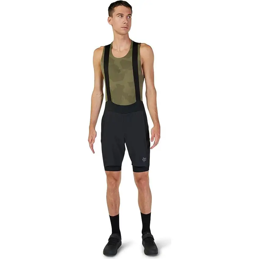 Cykelbyxor Fox Flexair Ascent Cargo Bib Black