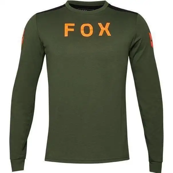 Cykeltröja Fox Ranger Drirelease LS Jersey Aviation Dark Sage