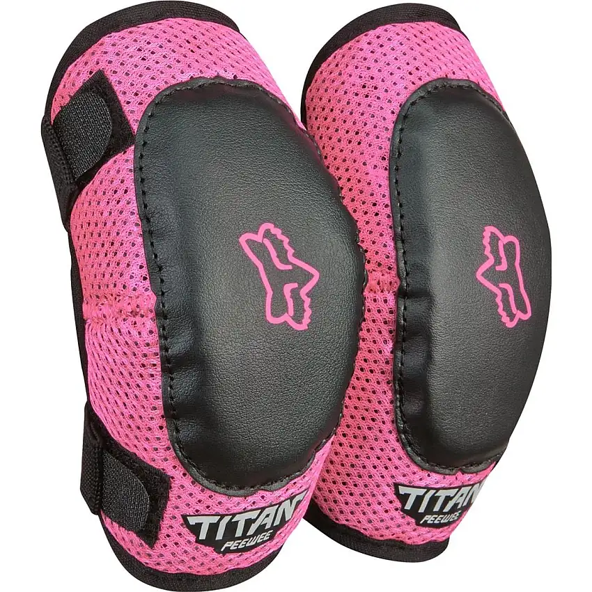 Armbågsskydd Fox Peewee Titan Elbow Guard Black/Pink