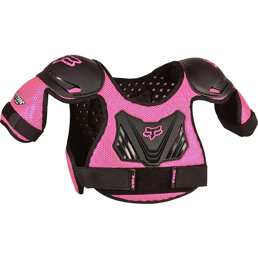 Överkroppsskydd Fox Peewee Titan Roost Deflector Black/Pink