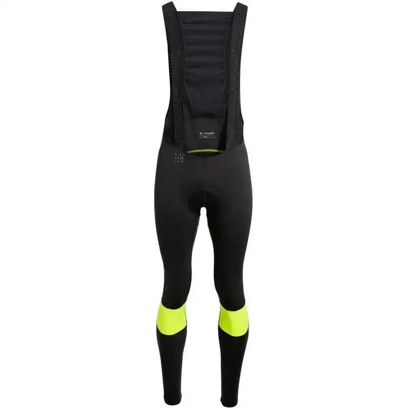 Cykelbyxor Vaude Herr Kuro Warm Bib Tights Neon Yellow