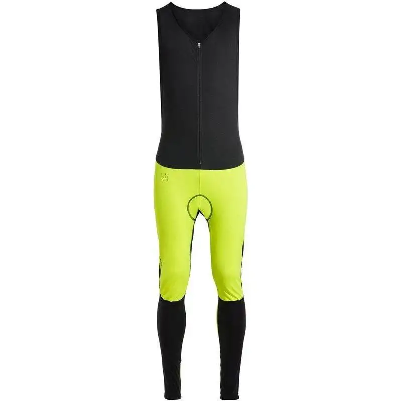 Cykelbyxor Vaude Herr Posta Warm Bib Tights Neon Yellow
