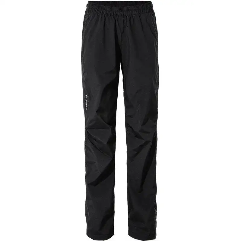 Cykelbyxor Vaude Dam Yaras Rain Zip Pants IV Black