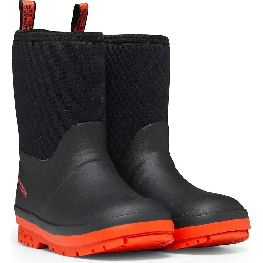 Gummistövlar Tretorn Barn Kuling Neoprene Black/Burnt Orange